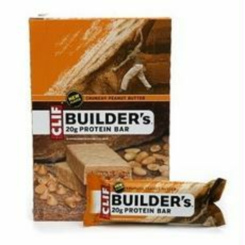 Clif Bars B59475 Clif Builders Bar Crunchy Peanut Butter  -12x2.4oz