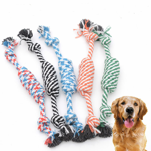 1PC Cotton Rope Ball Braided Knot Toy  Pet Puppy