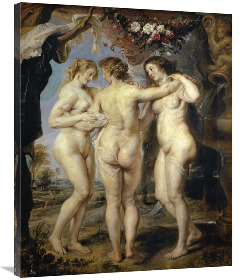 Global Gallery GCS-282788-36-142 36 in. The Three Graces Art Print - P