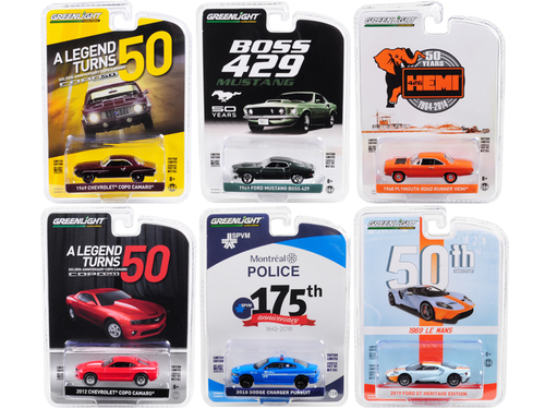 \Anniversary Collection\" 6 piece Set Series 8 1/64 Diecast Model Cars