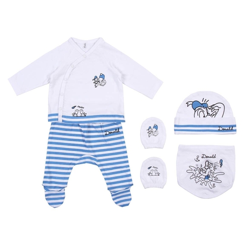 Set of clothes Disney Blue White 4 Pieces (1 month)