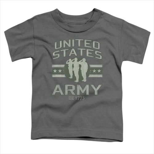 Army-United States Army - Short Sleeve Toddler Tee- Charcoal - Small 2