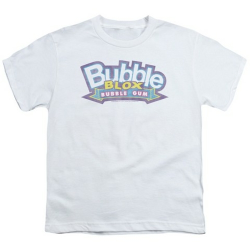 Trevco Dubble Bubble-Bubble Blox - Short Sleeve Youth 18-1 Tee - White