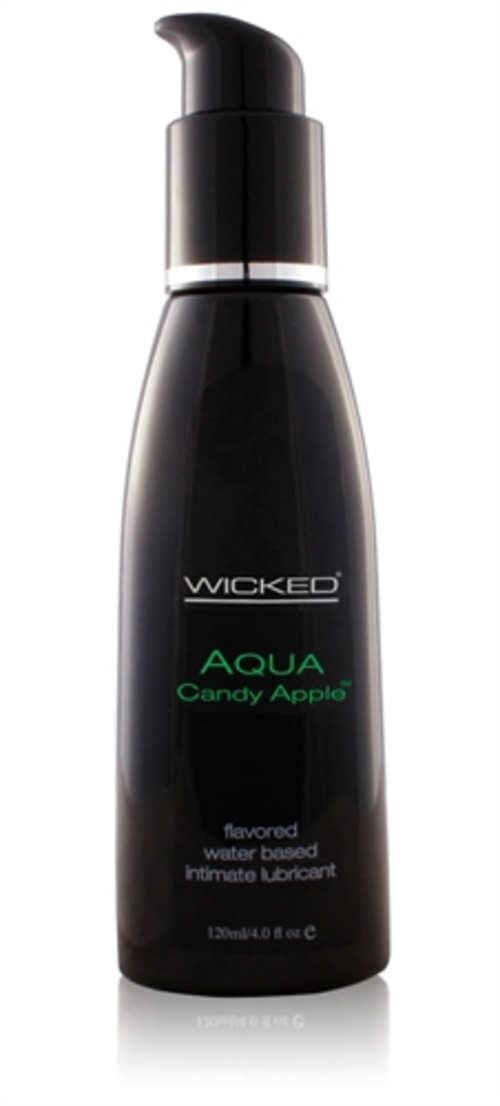 Aqua Candy Apple Flavored Water-Based Lubricant - 4 Oz.