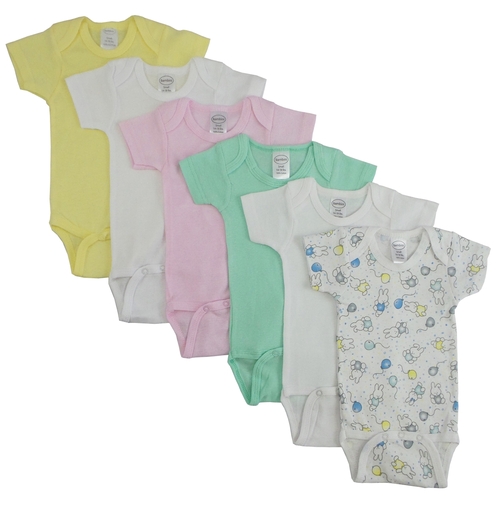 Bambini CS-003L-005L Pastel Girls Short Sleeve, Assorted with Prin