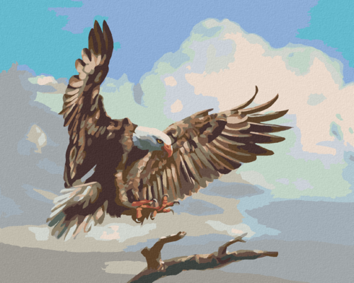 Zuty - Paint by Numbers - FLYING EAGLE (D. RUSTY RUST), 40x50 cm