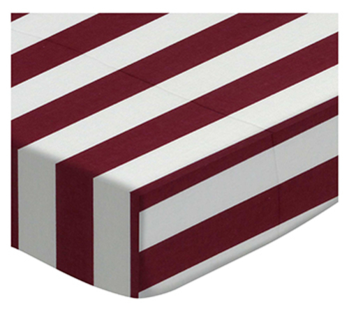 SheetWorld Fitted Crib Sheet Set - 100% Cotton Woven - Burgundy