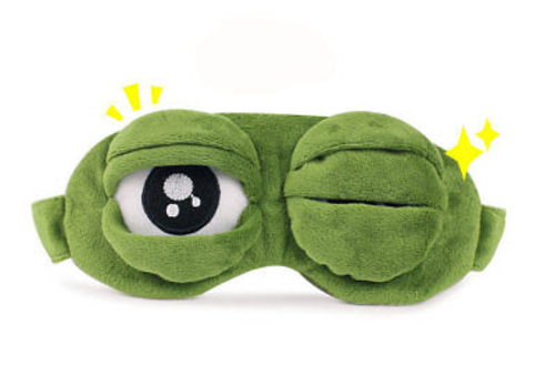 Frog Unisex Soft Padded Blindfold 3D Eye 