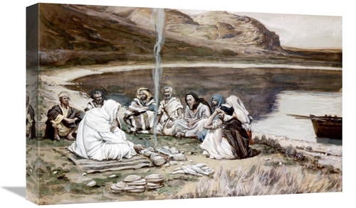 Global Gallery GCS-280253-22-142 22 in. Christ Eating with His Discipl