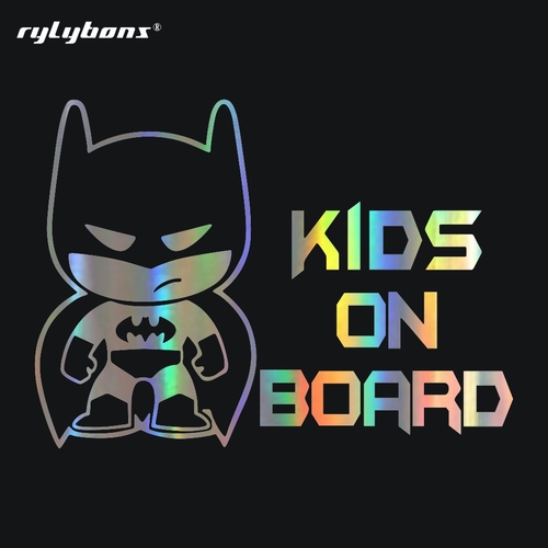 Rylybons KIDS ON BOARD Car Stickers 19*13.9cm