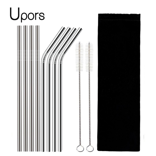 UPORS 4/8Pcs Reusable Drinking Straw High Quality