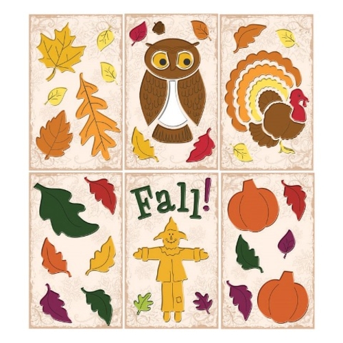 Impact Innovations 11368D Halloween Harvest Gel Clings- pack of 24