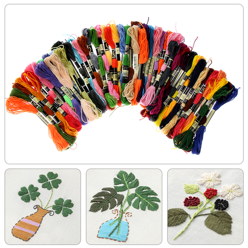 12 100 Colors 8m Embroidery Thread Cross Stitch