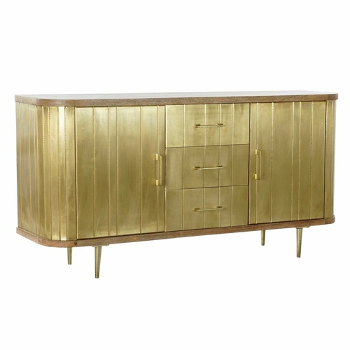 Sideboard DKD Home Decor Golden Natural Brass Mango wood 150 x 43 x 77