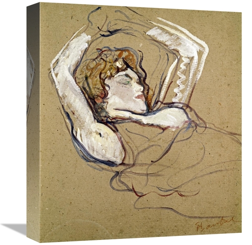 Global Gallery GCS-278198-16-142 16 in. Woman Sleeping on the Back Art