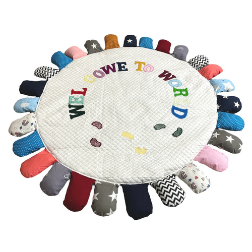 Applique / Patch Work Welcome Baby Mattress round Godadi