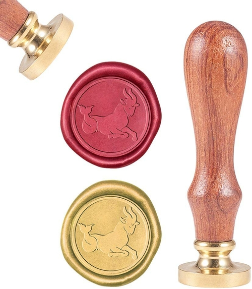 Sealing Wax Stamps Capricornus Retro Wood Stamp Wax Seal