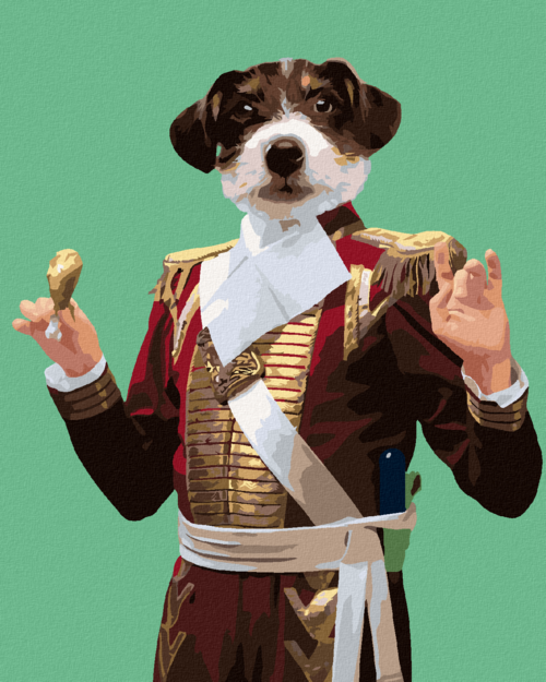 Paint by Numbers - ROYAL DOG AND CHICKEN LEG