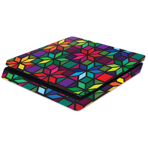 MightySkins SOPS4SL-Stained Glass Window Skin for Sony PS4 Slim Consol