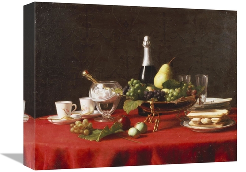 Global Gallery GCS-266725-16-142 16 in. A Bowl of Fruit & a Bottle of 