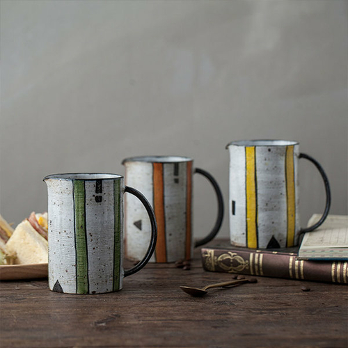 Handmade Striped Mug