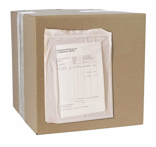 Pack of 500 Adhesive Backed Reclosable Zipper Envelopes 9 x 12.