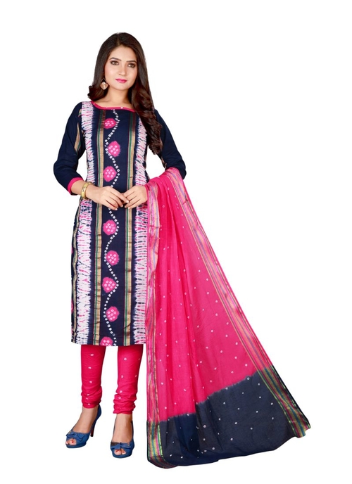 Generic Women's Cotton Salwar Material (Multi,