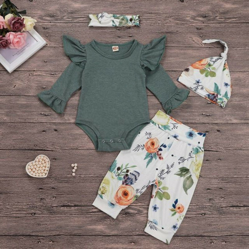 Pudcoco Autumn Newborn Baby Girl Casual Clothes