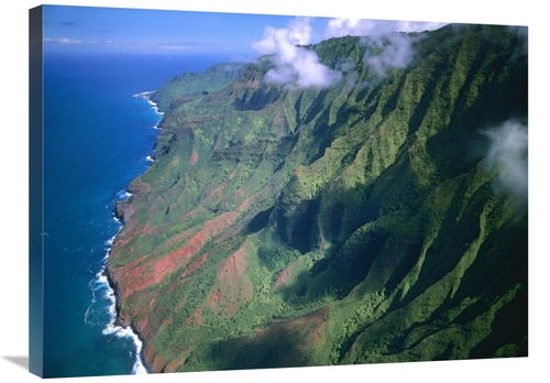 Global Gallery GCS-396524-2432-142 24 x 32 in. Rugged Cliffs Along Na 