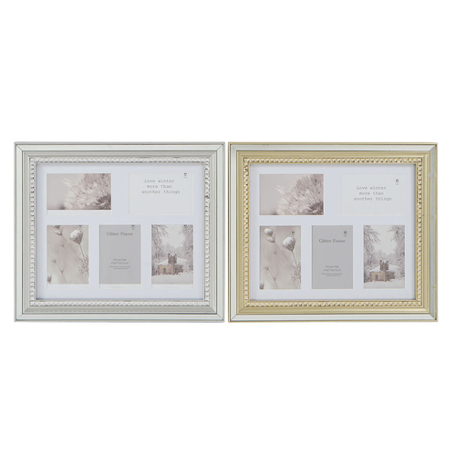 Photo frame DKD Home Decor Luxury 46,5 x 2 x 40 cm Crystal Silver