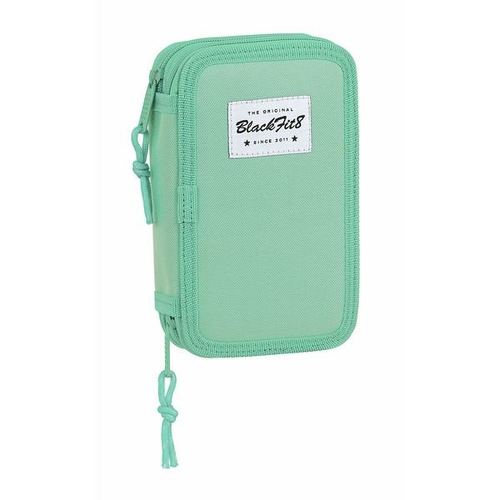 Double Pencil Case BlackFit8 M854 Turquoise 12.5 x 19.5 x 4 cm (28