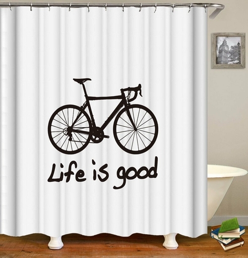 Bicycle Life Shower Curtain