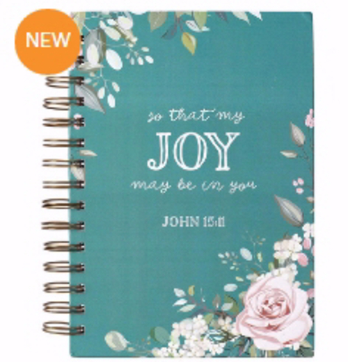 Christian Art Gifts 158457 That Joy May Be in You Wirebound Journal - 