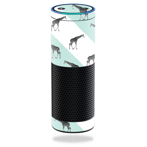 MightySkins AMECHO-Aqua Giraffe Skin Decal Wrap for Amazon Echo Cover 