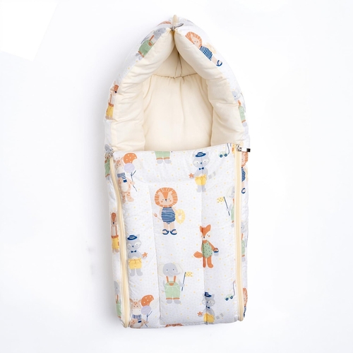 3 in 1 Baby Sleeping Bag & Carry Nest | Cotton Bedding Set for Infants