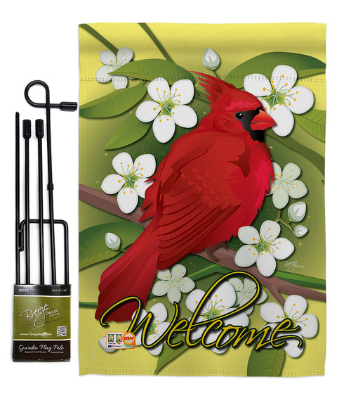 Breeze Decor BD-BI-GS-105032-IP-BO-D-US11-BD 13 x 18.5 in. Cardinal Ga