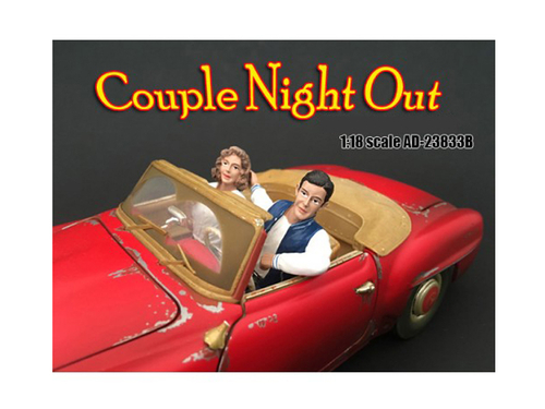 Seated Couple Release II Set of 2 Figurines for 1/18 Scale Models by