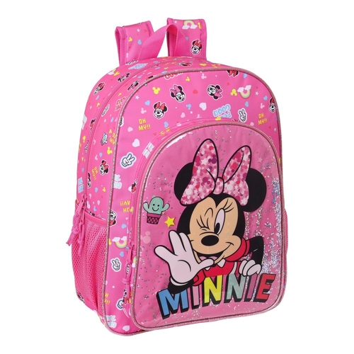 School Bag Minnie Mouse Lucky Pink 14 L