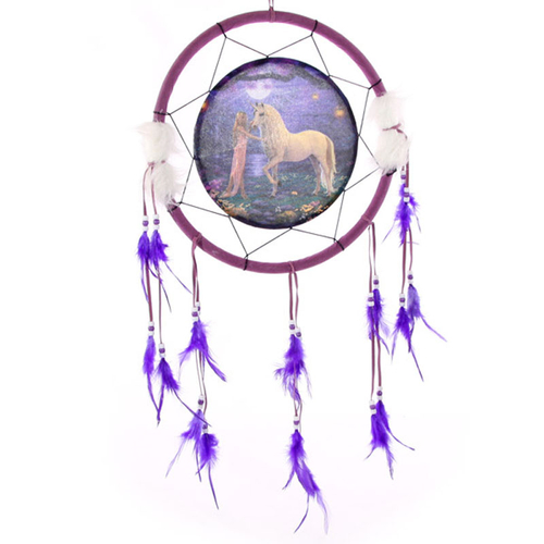 Decorative Fantasy Unicorn Garden 34cm Dreamcatcher