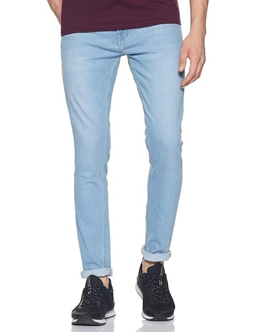 Men Faded look Slim Jeans (Size-XL) (Color-BLUE)