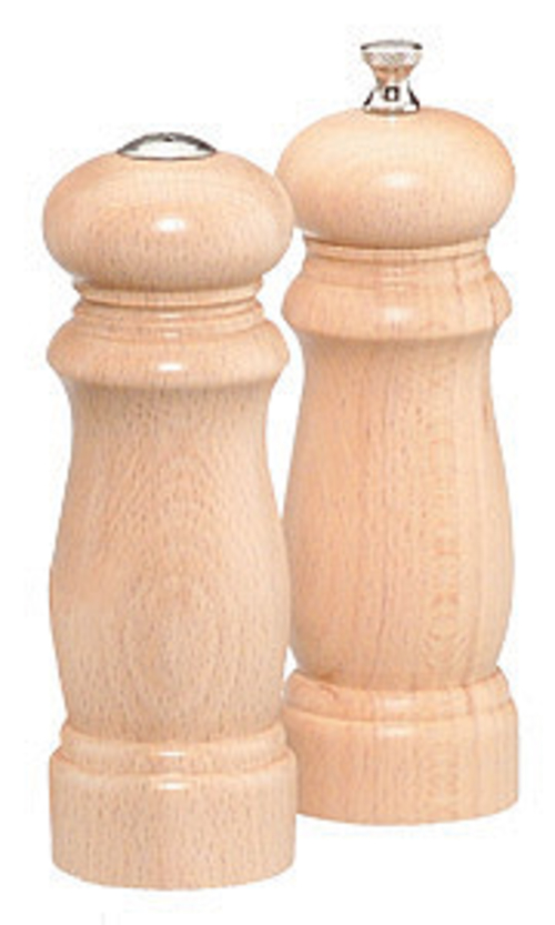 Chef Specialties 06200 6 Inch - 15cm SalemNatural Pepper Mill Salt Sha