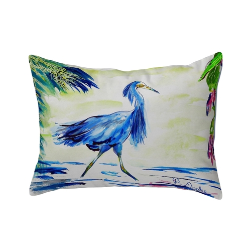 Betsy Drake NC810 16 x 20 in. Blue Egret No Cord Pillow