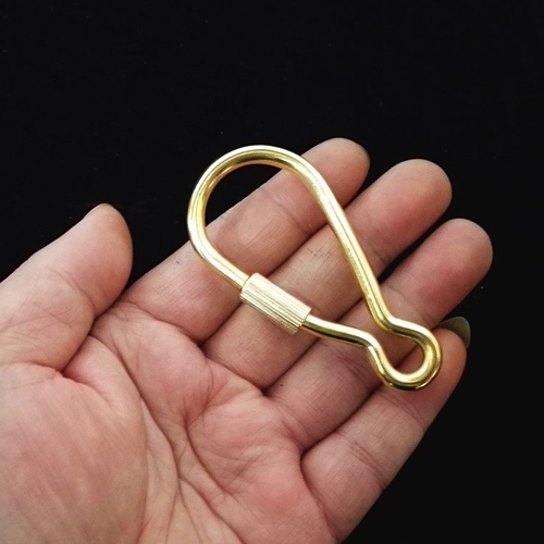 Brass Question Mark Keychain