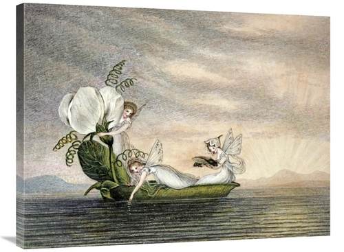 Global Gallery GCS-266933-36-142 36 in. Fairies Floating Downstream in