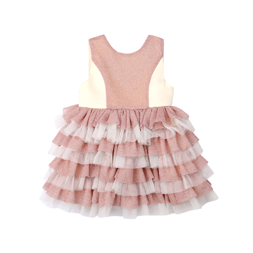 Little Girls Princess Ruffle Layered Dress Toddler