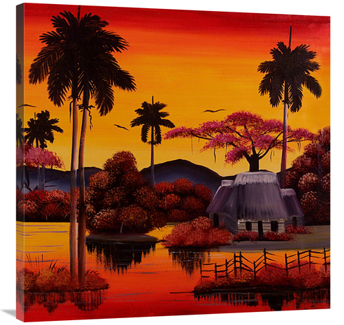 Global Gallery GCS-477321-3636-142 36 x 36 in. Palms Way Art Print - F