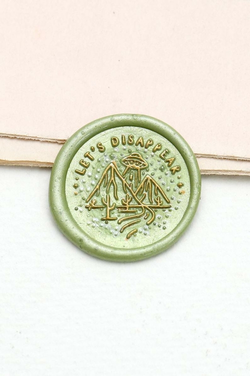 Let's disappear UFO wax Seal Stamp / UFO wax seal stamp set