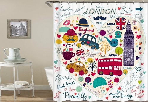 That's London Baby(!) Shower Curtain