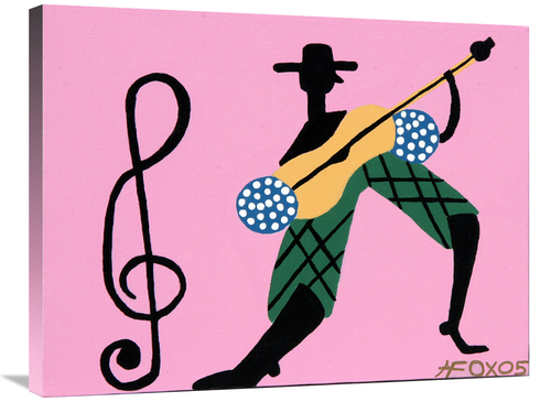 Global Gallery GCS-479201-2432-142 24 x 32 in. Guitar Man Art Print - 