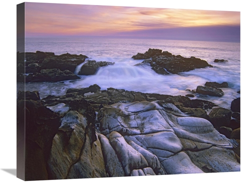 Global Gallery GCS-396891-2024-142 20 x 24 in. Wave Hiting Coastal Roc